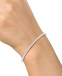 Diamond Bangle Bracelet (1/2 ct. t.w.) in 10k White Gold