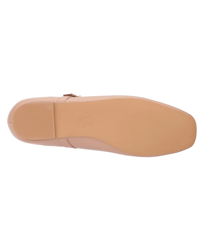 New York & Company Women's Page- Buckle Ballet Flats