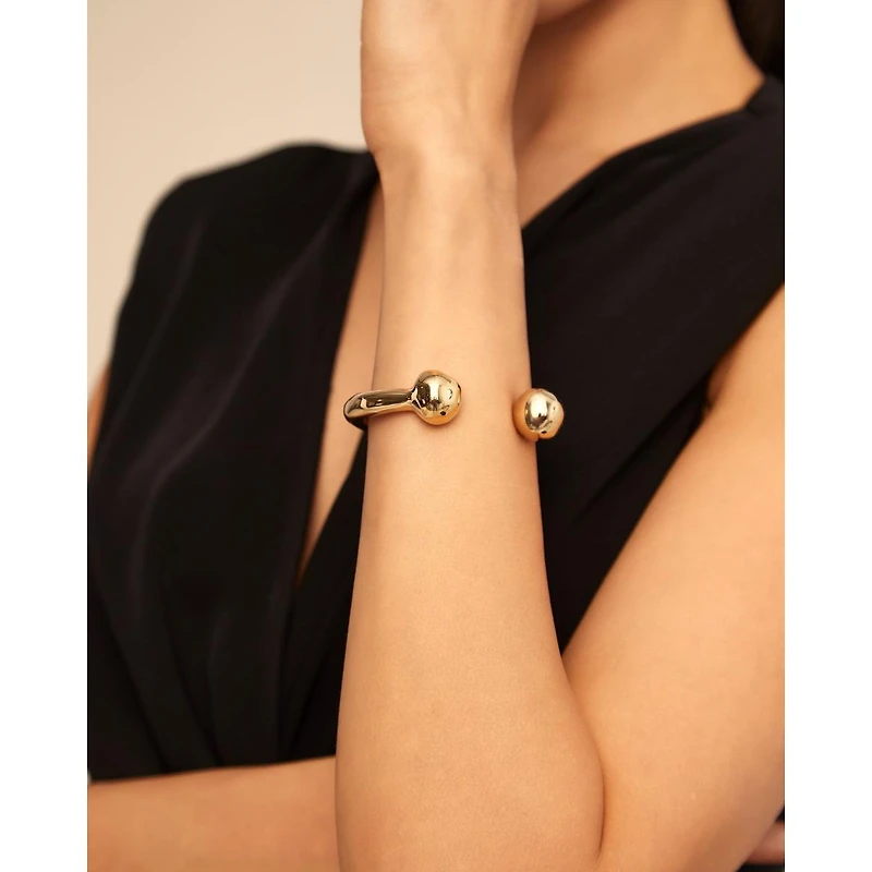 UNOde50 Sterling Silver and 18k Gold Zen Metal Bracelet