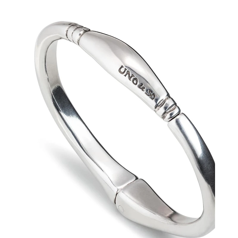 UNOde50 Sterling Silver Double Tube Indentation Bracelet