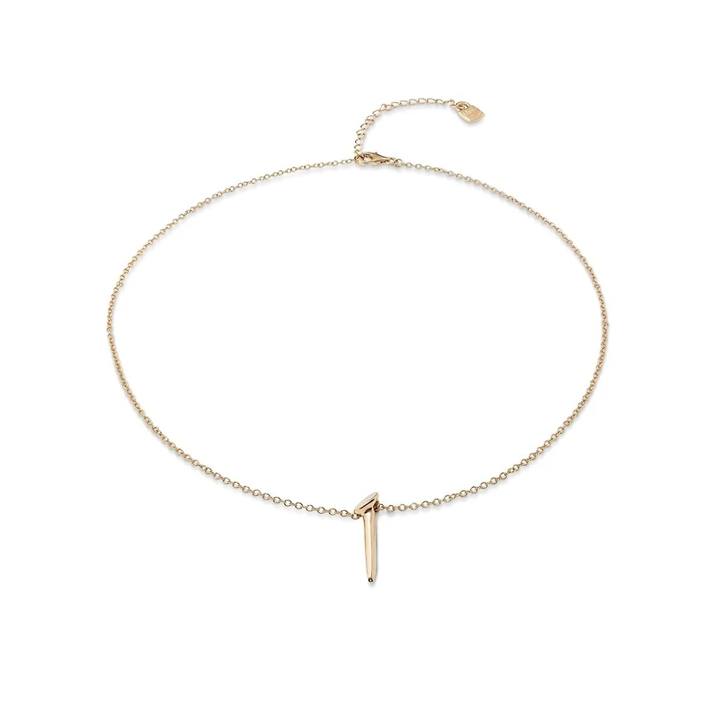 UNOde50 18k Gold-Plated Metal Alloy Nail Form Necklace