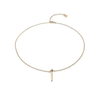 UNOde50 18k Gold-Plated Metal Alloy Nail Form Necklace
