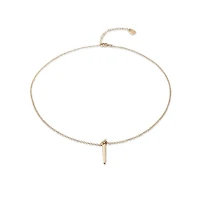 UNOde50 18k Gold-Plated Metal Alloy Nail Form Necklace