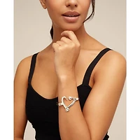 UNOde50 Nailed Heart Shape Leather Strap Bracelet
