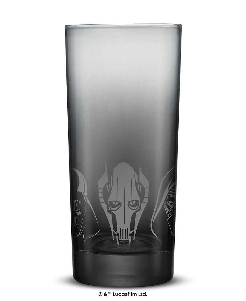 JoyJolt Star Wars Dark Side Tall Drinking Glasses, Set of 4