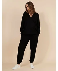 Motherhood Maternity V-Neck Pullover Scuba Hoodie
