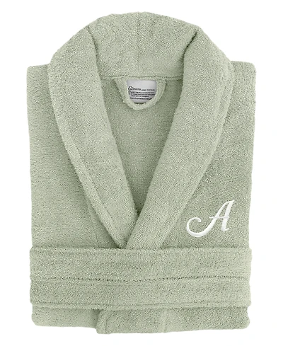 Linum Home Font 100% Turkish Cotton Unisex Terry Bathrobe