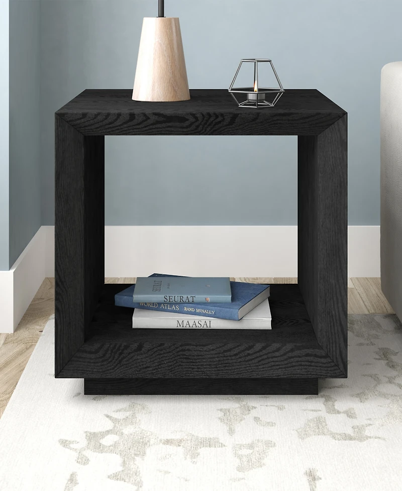 Hudson & Canal 22" Tannen Wide Rectangular Side Table