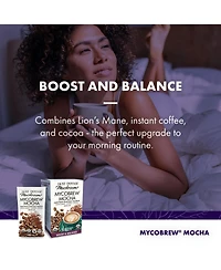 Host Defense MycoBrew Mocha - Mocha Drink Mix - Mocha Powder Includes Lion's Mane Mushroom