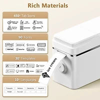 Polono P31S Label Maker Machine with Tape, Portable Thermal Printer, Portable Bluetooth Label Printer for Organizing Storage Office Home, Sticker Make
