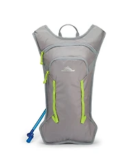 High Sierra HydraHike 2.0 4L Hydration Water Backpack for Hiking, Gray & Green
