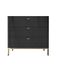 Boyel Living Wooden 3-Drawer Storage Cabinet Table