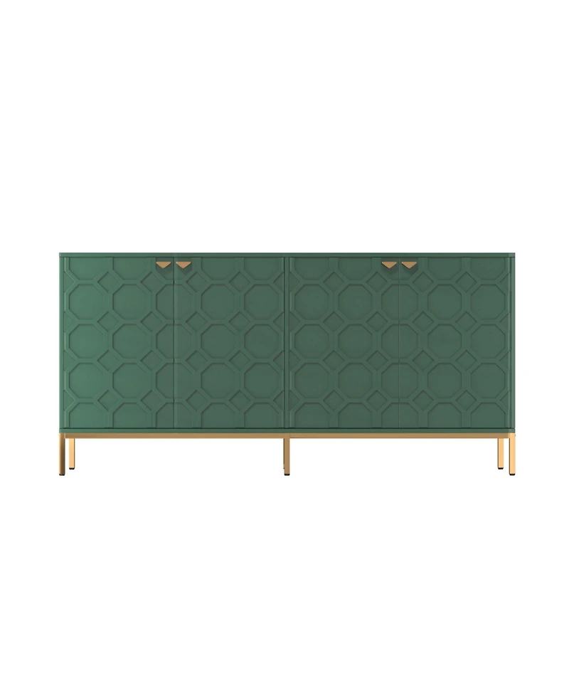 Boyel Living 4 Door Locker Accent Cabinet