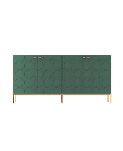 Boyel Living 4 Door Locker Accent Cabinet