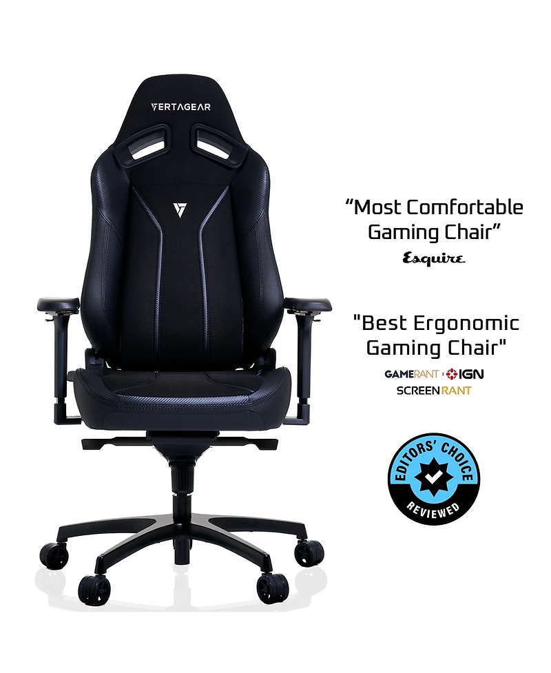 Vertagear SL5800 Ergonomic Large Gaming Chair featuring ContourMax Lumbar & VertaAir Seat systems - Rgb Led Kits Upgradeable Burgundy Red