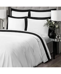 Togas Eden white/black Duvet cover King white/black