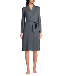 Lands' End Women's Cashtouch Faux Cashmere Cozy Robe