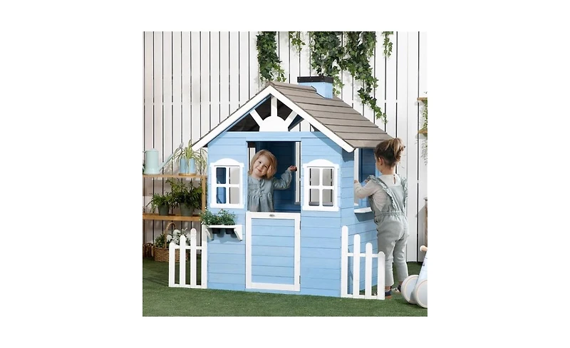 Slickblue Kids Playhouse - Imaginative Outdoor Fun for Creative Playtime Adventures