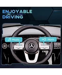 Qaba Mercedes-Benz Amg Licensed 12V Kids Ride on Car w/ Remote,