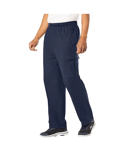 KingSize Big & Tall Lightweight Jersey Cargo Sweatpants