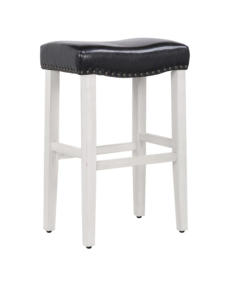 29" Upholstered Saddle Seat Bar Stool