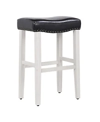 29" Upholstered Saddle Seat Bar Stool