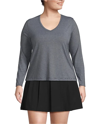 Lands' End Plus Power Performance Long Sleeve Top