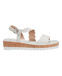Marc Fisher Women's Gabrey Asymmetrical Strap Platform Sandals