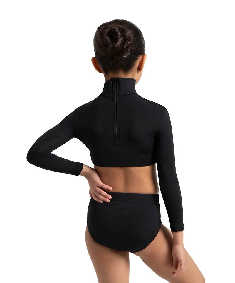Capezio Girls Turtleneck Long Sleeve Top