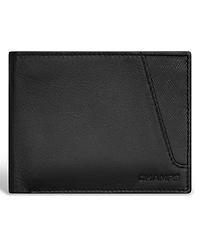 Champs Men's Iconic Collection Leather Center Wing Wallet