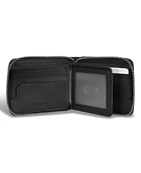 Champs Men's Iconic Collection Leather Zip Around Wallet