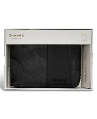 Champs Men's Camo Collection Leather Zip Around Wallet