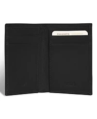 Champs Men's Onyx Collection Leather Vertical Slim Wallet