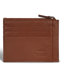 Champs Men's Onyx Collection Leather Zip Card Case