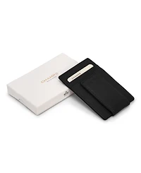 Champs Men's Onyx Collection Leather Mag Card Case
