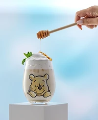 JoyJolt Disney Winnie Pooh Exploring Classic Stemless Wine Glasses, Set of 4