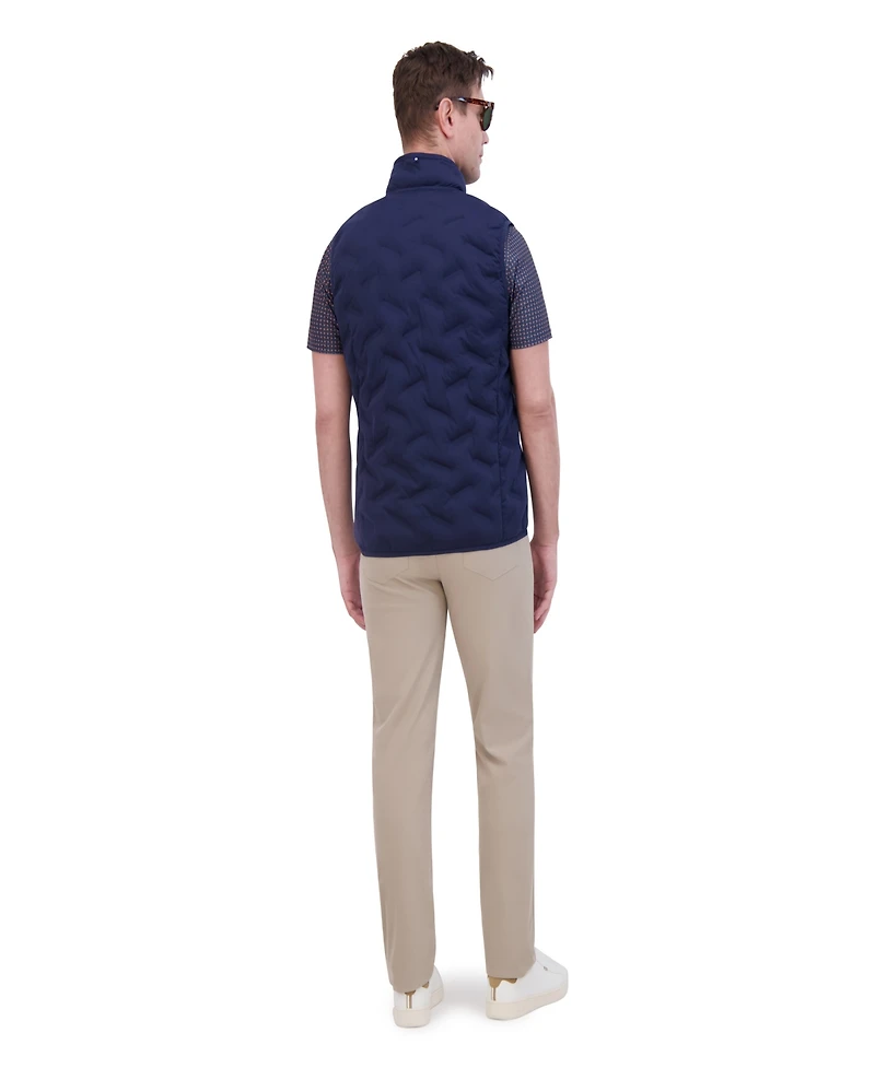 Ben Sherman Men's Sport 4Way Stretch Seamless Quilt Vest