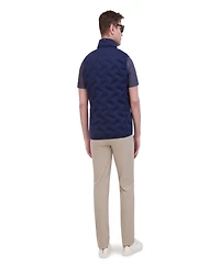 Ben Sherman Men's Sport 4Way Stretch Seamless Quilt Vest