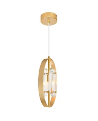 Cwi Lighting 98" Metal Iris 1 Light Mini Pendant