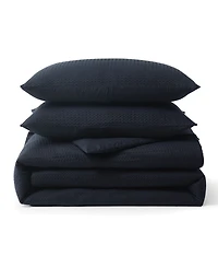 Dkny Modern Waffle 3 Piece Comforter Set, Queen