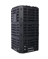 Slickblue Garden Composter Bin Made from Recycled Plastic – 132 Gallons (500 Liters) Large Capacity Compost Bin for Fertile Soil