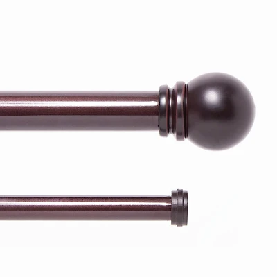 Kenney Hamlin 1-Inch Premium Double Curtain Rod for Stylish Window Drapery