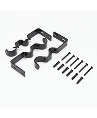 Kenney Mission 1-Inch Premium Double Curtain Rod for Layered Window Treatments