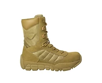 AdTec Men's 9" Suede Leather Side Zipper Composite Toe Tactical Boot, Coyote
