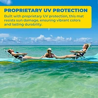 Aqua Lily Pad 12 Foot Original Water Playground Floating Foam Island, Yellow