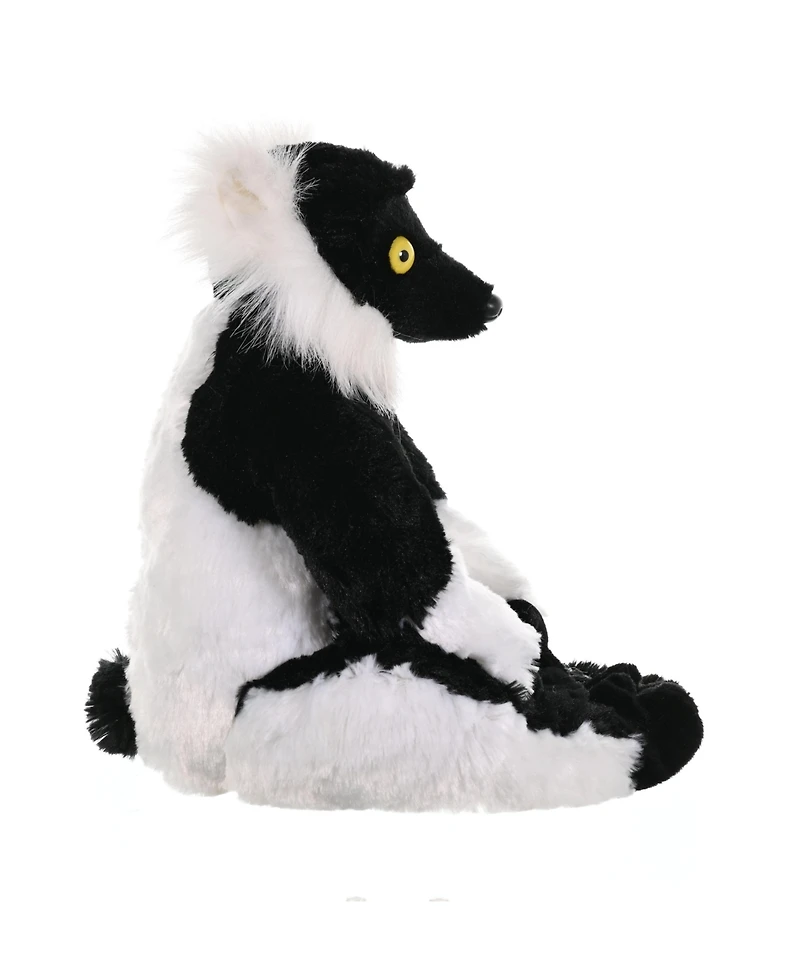 Wild Republic Cuddlekins Black & White Ruffed Lemur Stuffed Animal, 12 Inches