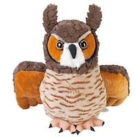 Wild Republic Cuddlekins Great Horned Owl Stuffed Animal, 12 Inches