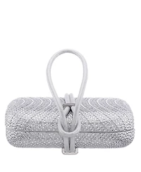 Nina Crystal and Stud Patterned Minaudiere Clutch