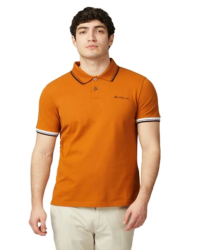 Ben Sherman Men's Signature Pique Short Sleeve Polo Shirt