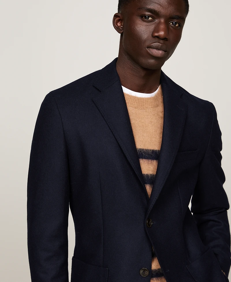 Tommy Hilfiger Men's Dress Casual Flannel Blazer